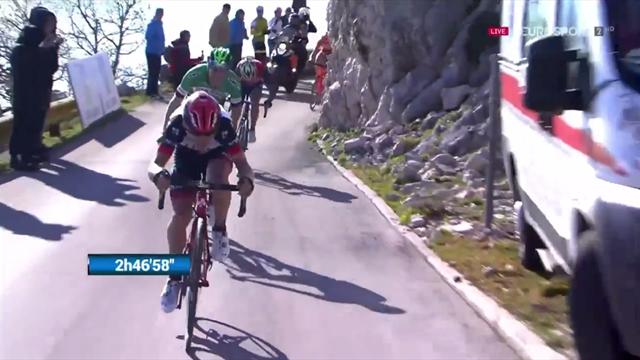 Kristijan Durasek vince la 2^ tappa in Croazia, Nibali si piazza terzo Kristijan Durasek vince la 2^ tappa in Croazia, Nibali si piazza terzo