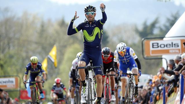 Flecha Valona: Alejandro Valverde consigue su quinto triunfo, el cuarto consecutivo Flecha Valona: Alejandro Valverde consigue su quinto triunfo, el cuarto consecutivo