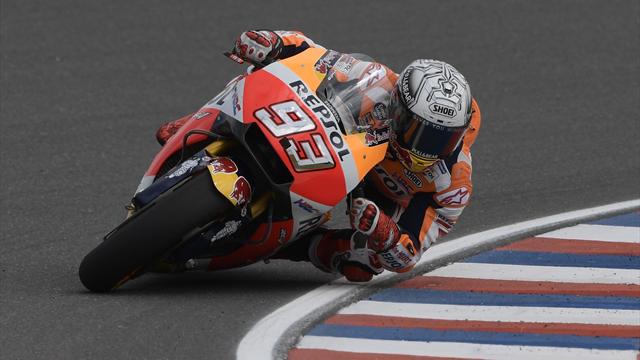 Marquez vola nelle seconde libere, sorprende Zarco 2°, Viñales 3° e Rossi 4°