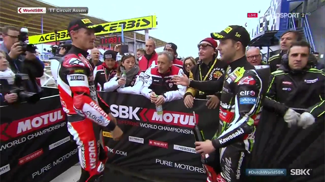 Heated confrontation between Rea and furious Davies at Assen Heated confrontation between Rea and furious Davies at Assen