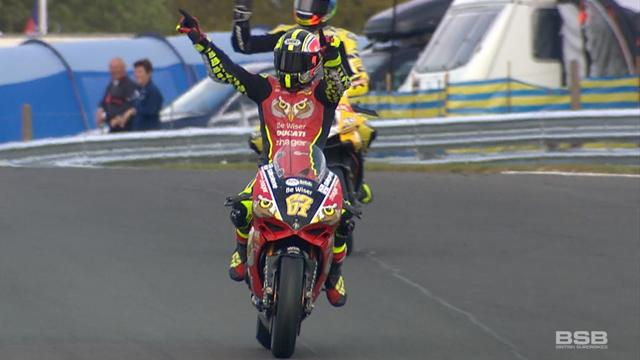 Byrne claims first win of season in spectacular race two Byrne claims first win of season in spectacular race two