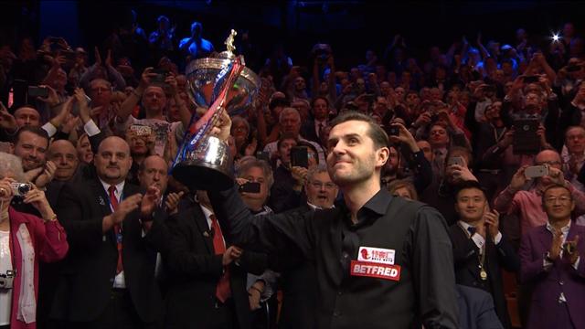 'He can join the all-time greats' - Selby is presented with the trophy 'He can join the all-time greats' - Selby is presented with the trophy