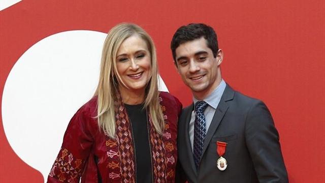 Javier Fernández, orgulloso y emocionado de recibir la Medalla de la Comunidad de Madrid