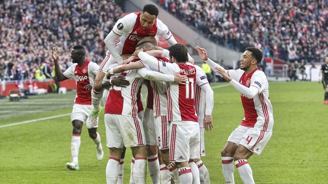 Europa League, Ajax-Olympique Lyon (Semifinales, ida): Homenaje al 'cruyffismo' (4-1)