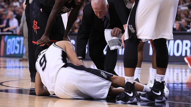Parker injured as Spurs level series with Rockets