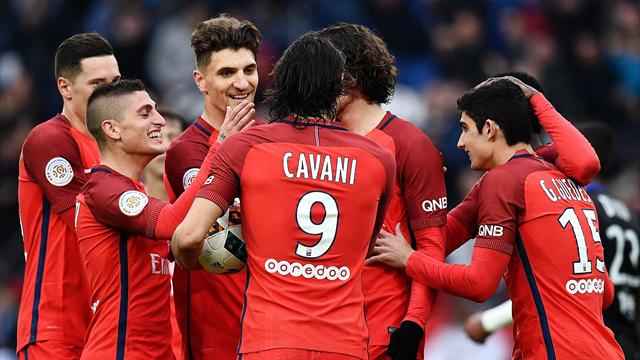 PSG crush Bastia to put pressure on Monaco