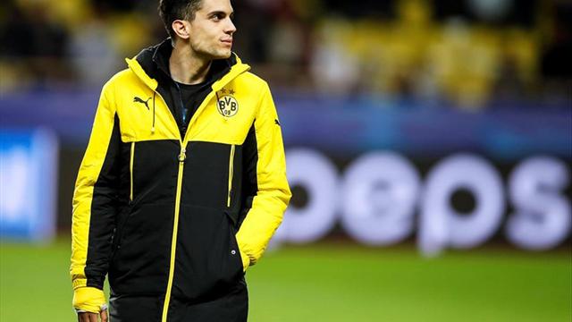 Marc Bartra entrenó por primera vez tras el atentado al Dortmund