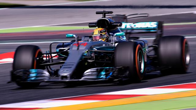 Hamilton fastest as Mercedes dominate in Spain