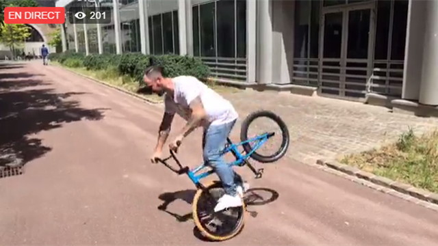 360°, Kickflip, bar whip : revivez le Live Facebook avec le champion de BMX Alex Jumelin