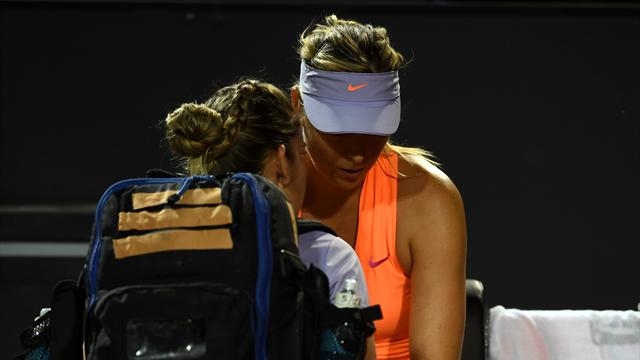 Sale journée pour Sharapova, contrainte à l’abandon alors qu’elle menait…