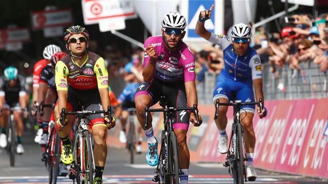 Hat-trick for Gaviria after Stage 12 sprint success