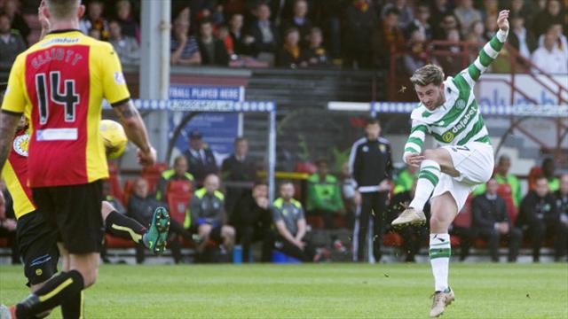 Sizzling Celtic hammer Partick Thistle as Patrick Roberts scores twice