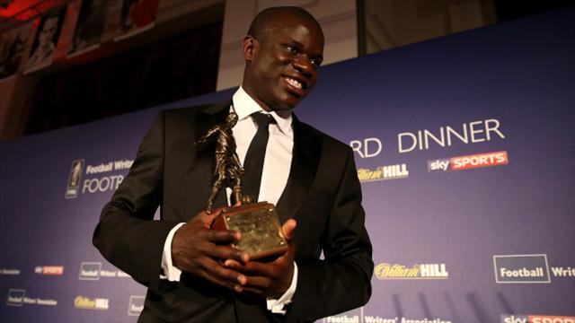 N'Golo Kante humble after winning Football Writers' Association award