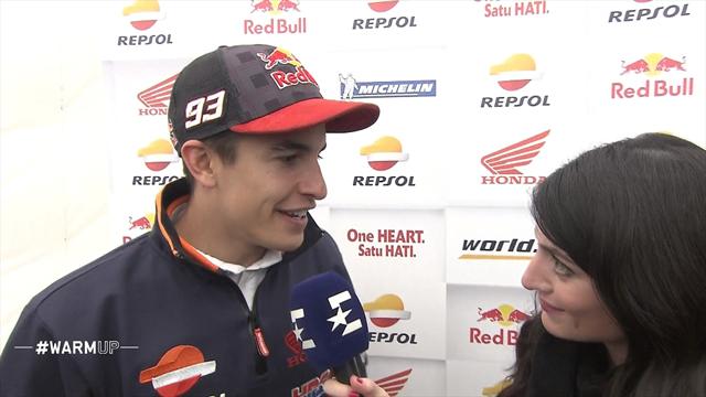Marquez : "Le grip est dingue sur le mouillé" Marquez : "Le grip est dingue sur le mouillé"