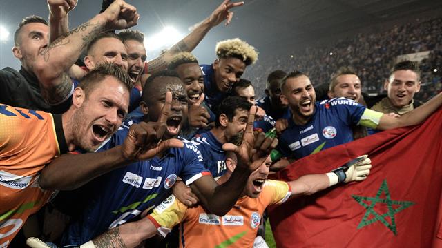 Au coup de sifflet final, les Strasbourgeois ont exulté pour fêter leur titre...