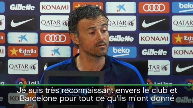 Enrique : "Je suis fier d'avoir participé à l'histoire de ce club" Enrique : "Je suis fier d'avoir participé à l'histoire de ce club"