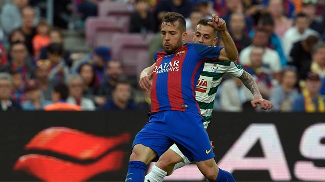 La simulation grotesque de Jordi Alba a failli profiter au Barça