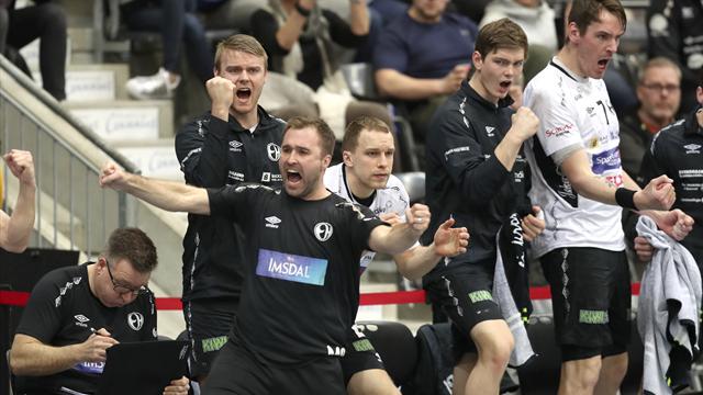 Gulljubel for Elverums håndballherrer
