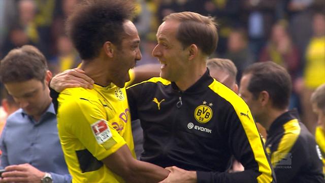 Highlights: Dortmund strike late to win seven-goal thriller Highlights: Dortmund strike late to win seven-goal thriller