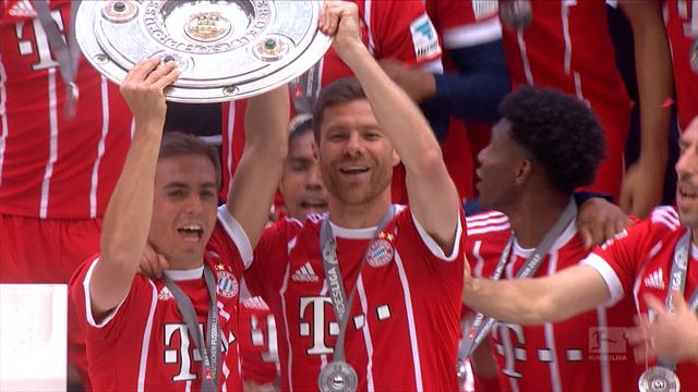 Highlights: Bayern lift trophy as Lahm, Alonso bid farewell Highlights: Bayern lift trophy as Lahm, Alonso bid farewell
