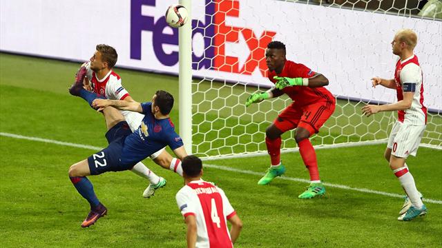 D’un joli geste acrobatique, Mkhitaryan a permis à United de faire le break : son but en vidéo