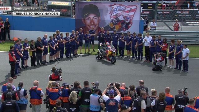 A Donington, 8 minutes de silence en hommage à Nicky Hayden A Donington, 8 minutes de silence en hommage à Nicky Hayden