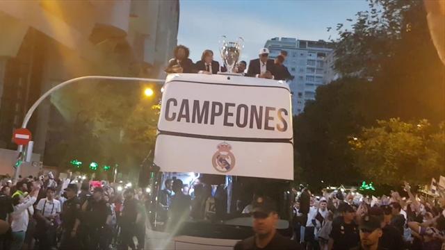 Así fue la llegada del Real Madrid al Santiago Bernabéu en la fiesta de la Duodécima Así fue la llegada del Real Madrid al Santiago Bernabéu en la fiesta de la Duodécima