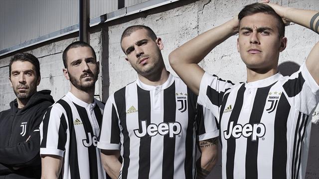 La Juve dévoile son nouveau maillot, avec son nouveau logo