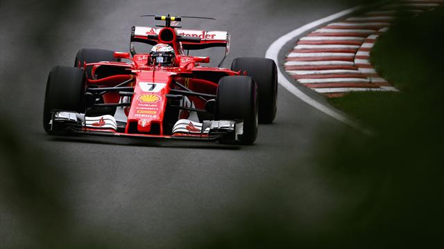 Prove libere 2: Kimi Raikkonen vola in ogni condizione, dietro Hamilton e Vettel