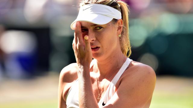 Sharapova, Wimbledon'da da yok