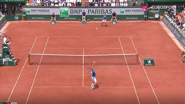 Deve fare il punto 3 volte ma alla fine... Che spettacolo Wawrinka! Deve fare il punto 3 volte ma alla fine... Che spettacolo Wawrinka!