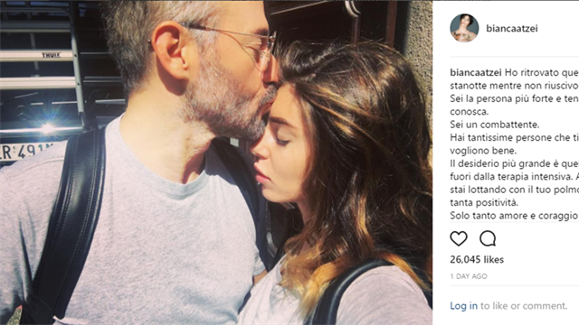 Bianca Atzei scrive a Biaggi: "Forza Max. Sei la persona più tenace e forte che conosca"