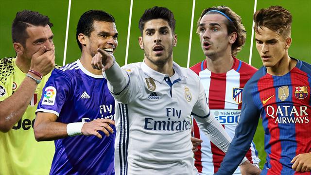 Buffon, Pepe, Asensio, Griezmann y Denis Suárez, los nombres del día Buffon, Pepe, Asensio, Griezmann y Denis Suárez, los nombres del día