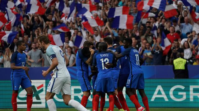 Umtiti a bien senti le coup… et a égalisé contre l’Angleterre grâce à son premier but en Bleu