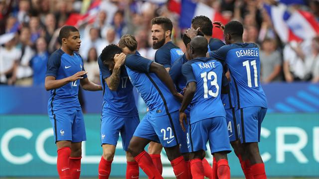 Francia-Inglaterra: Sin Griezmann y con uno menos (3-2)