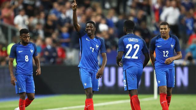 Les notes des Bleus : Dembélé, Lemar et Mbappé, c’est football champagne