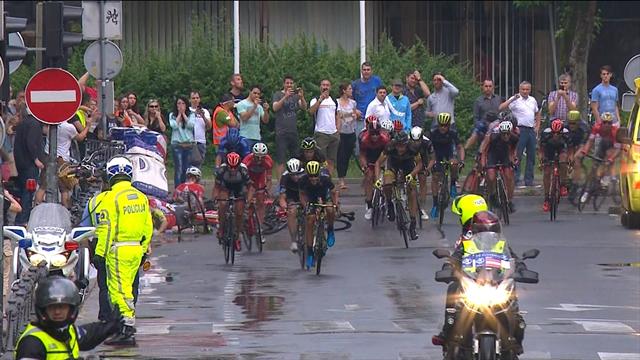 Mezgec wins Tour of Slovenia Stage 2 as crash costs Cavendish Mezgec wins Tour of Slovenia Stage 2 as crash costs Cavendish