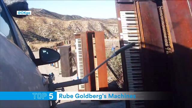 Le cinque migliori "macchine di Rube Goldberg" mai viste: c'è anche Djokovic a fare da tester Le cinque migliori "macchine di Rube Goldberg" mai viste: c'è anche Djokovic a fare da tester