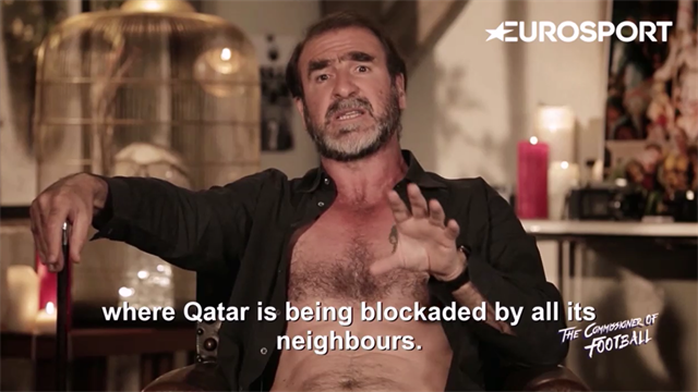 Cantona: Qatar 2022 is 'a diplomatic clusterf**k' Cantona: Qatar 2022 is 'a diplomatic clusterf**k'