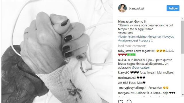 Lo splendido messaggio di Bianca Atzei a Max Biaggi: "Tutto si aggiusterà"
