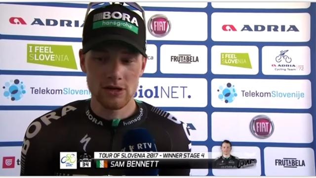 Bennett im Siegerinterview: Großer Dank ans Bora-Team Bennett im Siegerinterview: Großer Dank ans Bora-Team