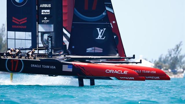 El 'Team New Zealand' sigue arrollando al 'Oracle': cuatro de cuatro