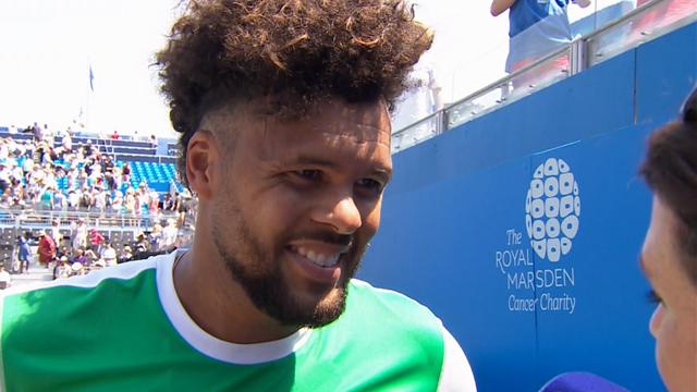 Tsonga: I'm happy to be at Queen's again, the grass feels good! Tsonga: I'm happy to be at Queen's again, the grass feels good!