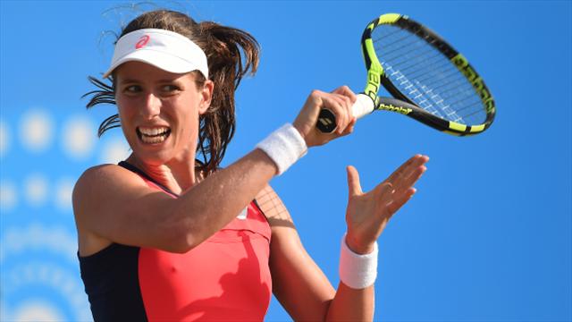 Johanna Konta happy to have a heavy workload in Wimbledon build-up