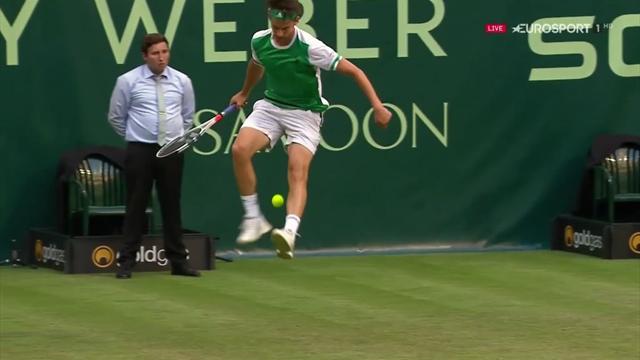 Klasse Hackentrick! Thiem zaubert mit dem Ball Klasse Hackentrick! Thiem zaubert mit dem Ball