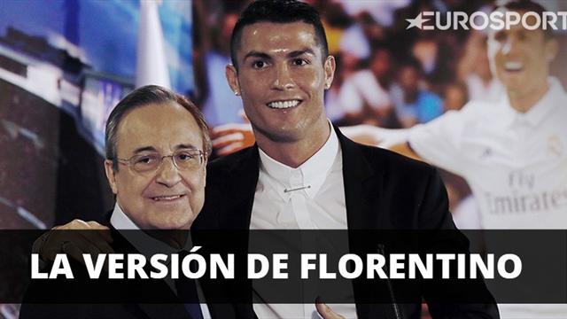 Florentino tranquiliza al madridismo y mima a Cristiano