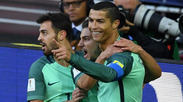 Parfaitement servi par Guerreiro, Ronaldo a fait mouche de la tête : son but en vidéo