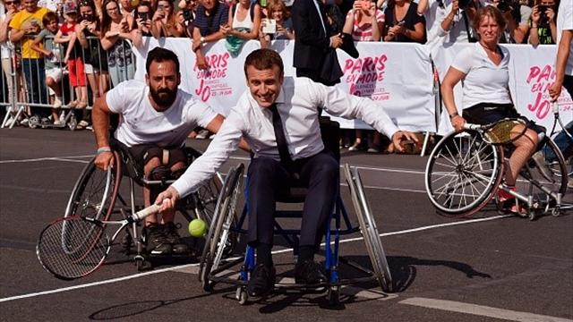 Pour soutenir Paris 2024, Macron a mouillé la chemise