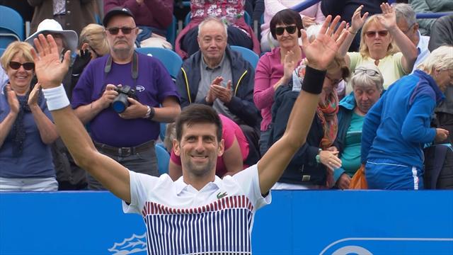 ATP Eastbourne, Nole ritorna al successo. Monfils sconfitto in due set ATP Eastbourne, Nole ritorna al successo. Monfils sconfitto in due set