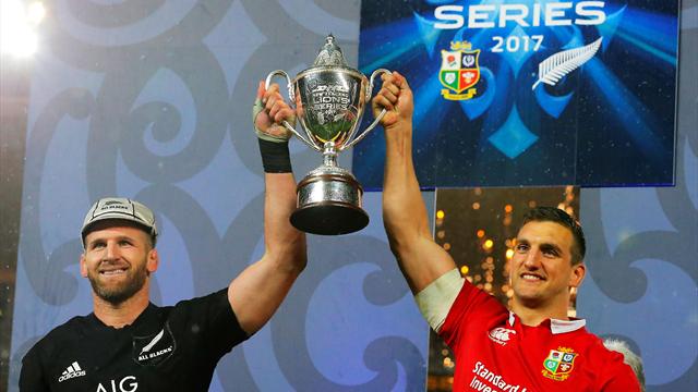 Farrell strikes late as Lions and All Blacks draw gripping final Test to tie series